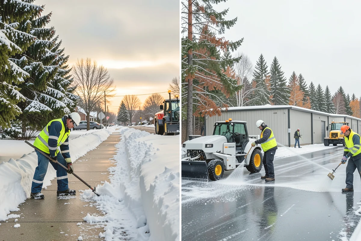 Private Road Snow Removal in Black Diamond, King County, WA - Stake the road edges to guide plowing on the running surface