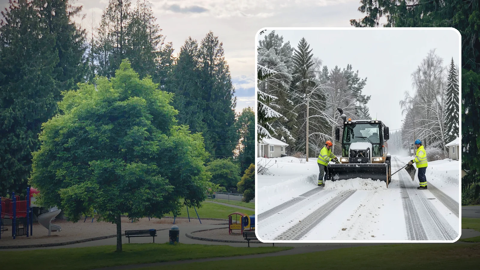 Private Road Snow Removal in Bonney Lake, Pierce County, WA - Plowing of private roads and shared lanes that no public agency maintains, keeping rural and gated access open.
