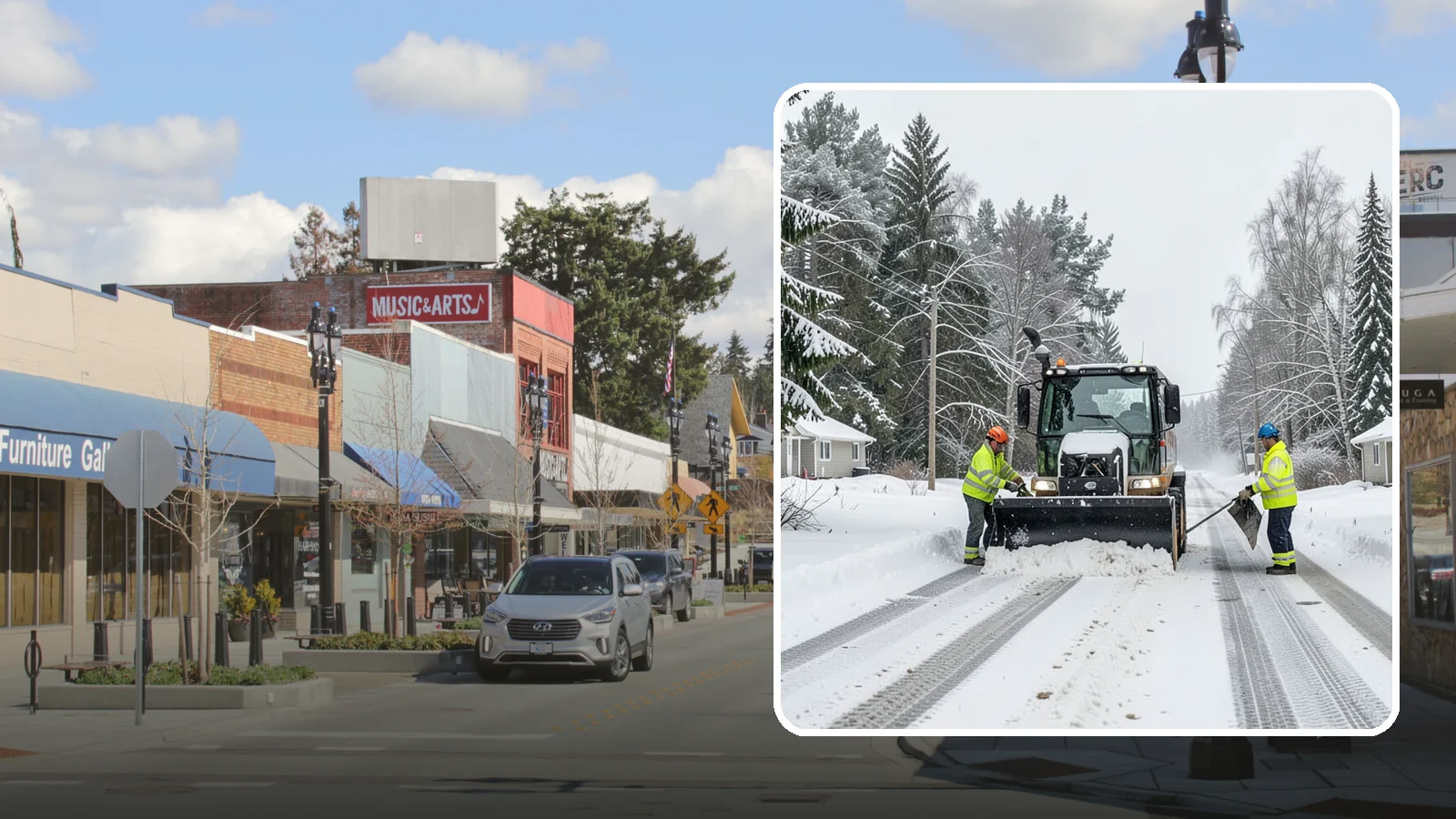 Private Road Snow Removal in Bothell, King County, WA - Plowing of private roads and shared lanes that no public agency maintains, keeping rural and gated access open.