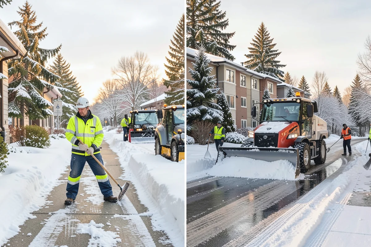 Private Road Snow Removal in Buckley, Pierce County, WA - Stake the road edges to guide plowing on the running surface