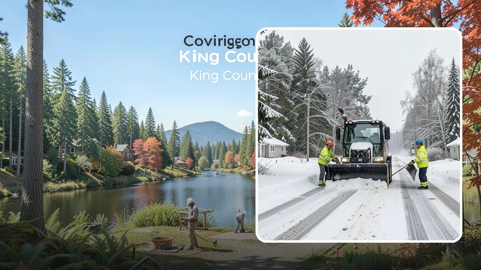 Private Road Snow Removal in Covington, King County, WA - Plowing of private roads and shared lanes that no public agency maintains, keeping rural and gated access open.