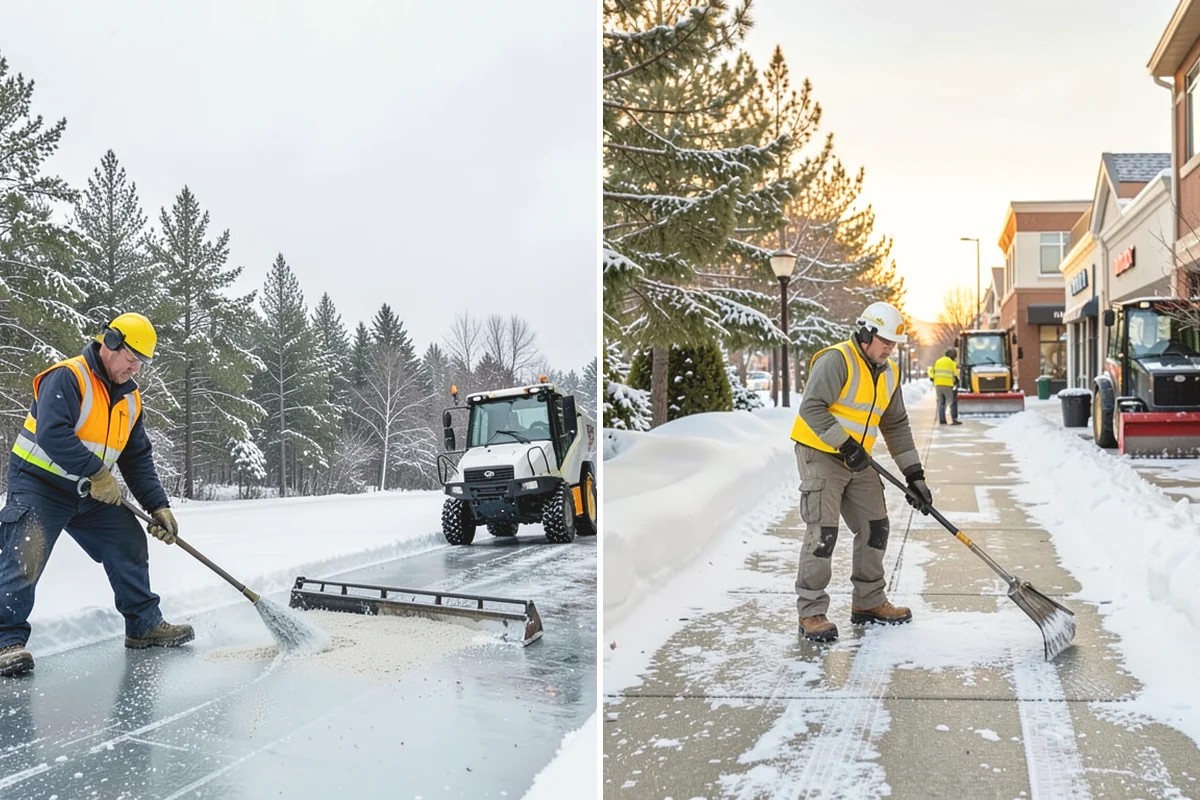 Private Road Snow Removal in Covington, King County, WA - Stake the road edges to guide plowing on the running surface