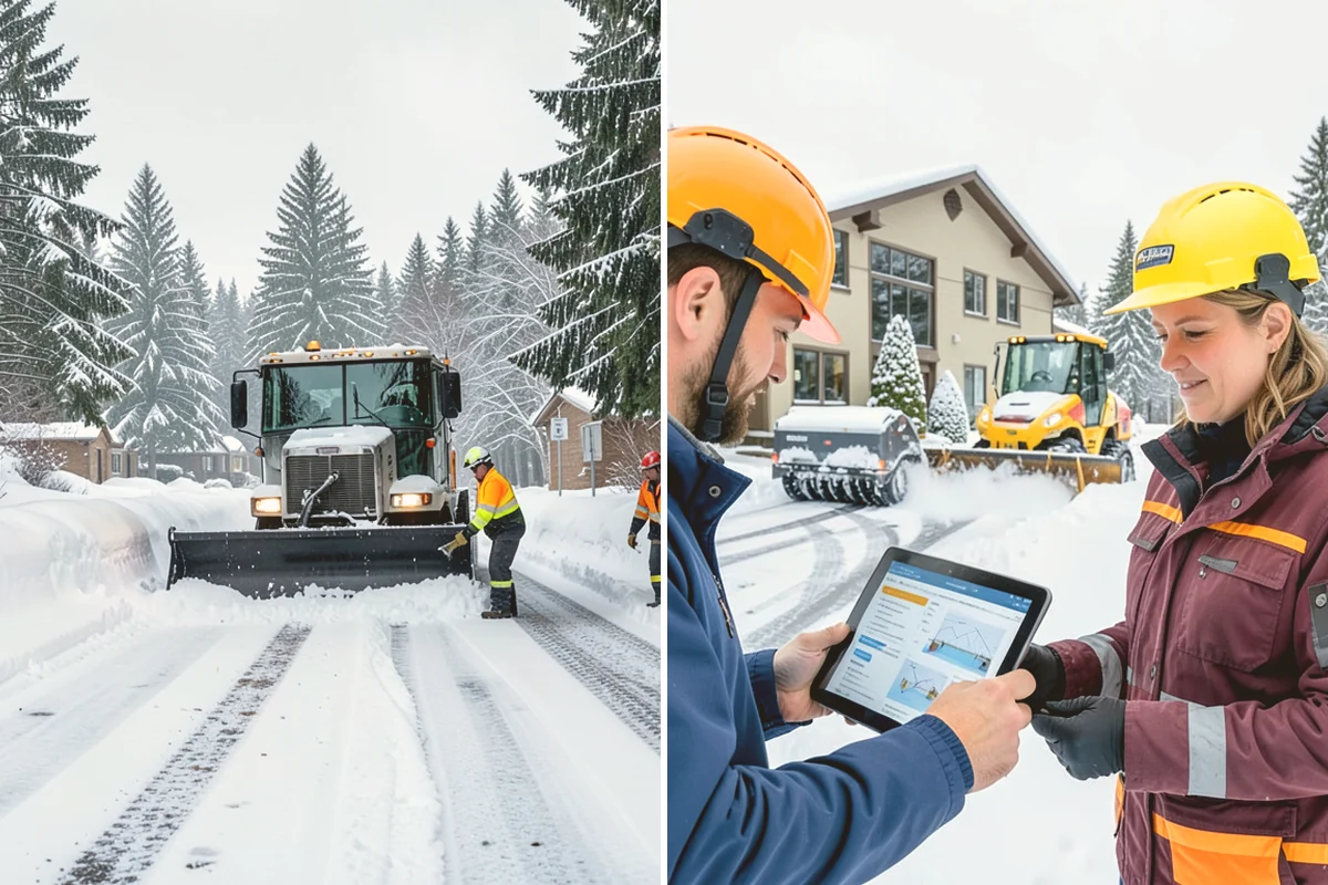 Private Road Snow Removal in Edmonds, Snohomish County, WA - Stake the road edges to guide plowing on the running surface