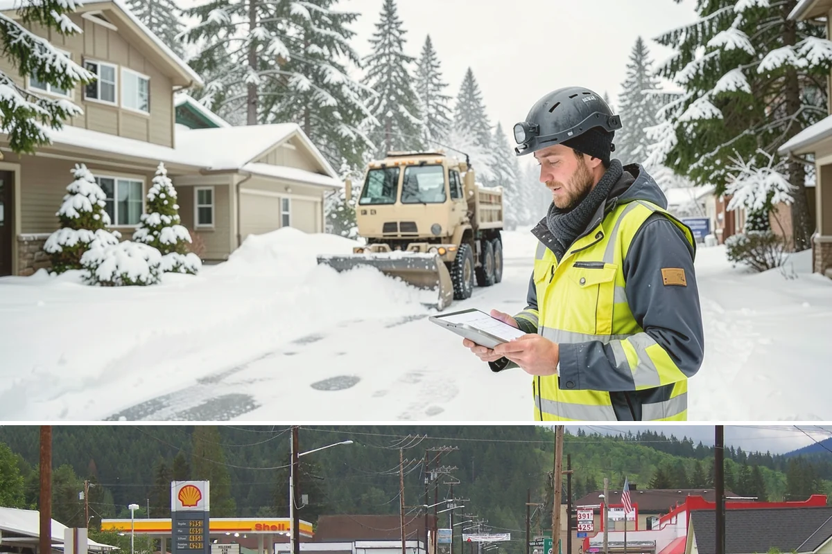 Private Road Snow Removal in Granite Falls, Snohomish County, WA - Set up a private-road contract before December, since foothill roads can hold snow long after Seattle streets are bare.