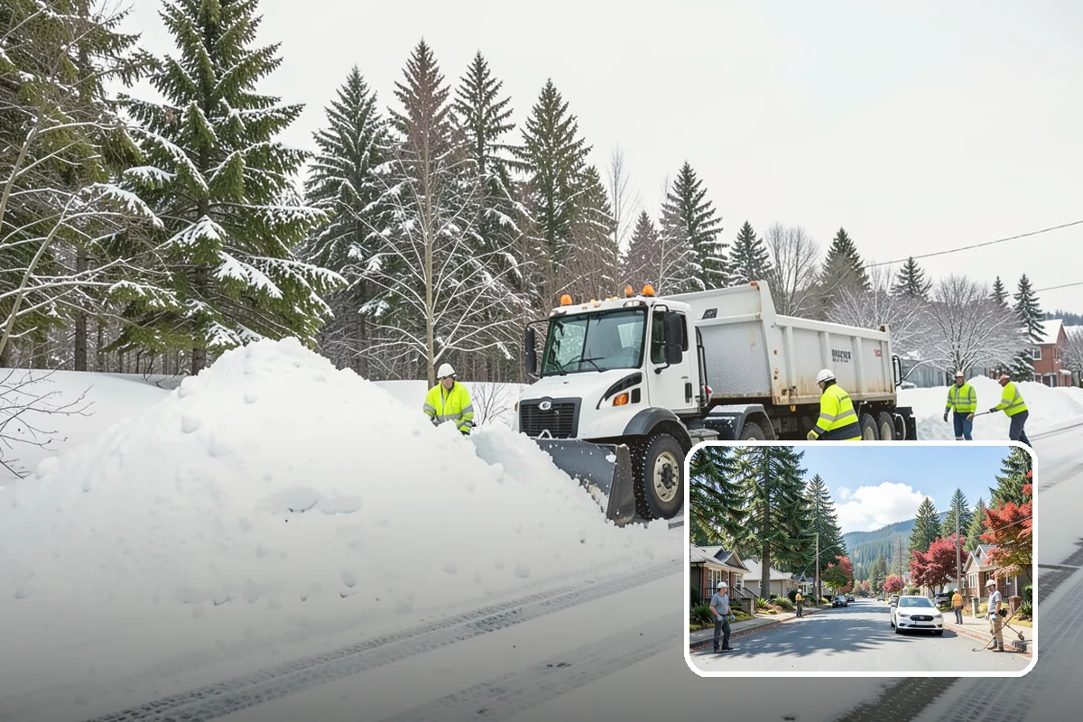 Private Road Snow Removal in Hunts Point, King County, WA - Maintains access on roads no public agency will plow