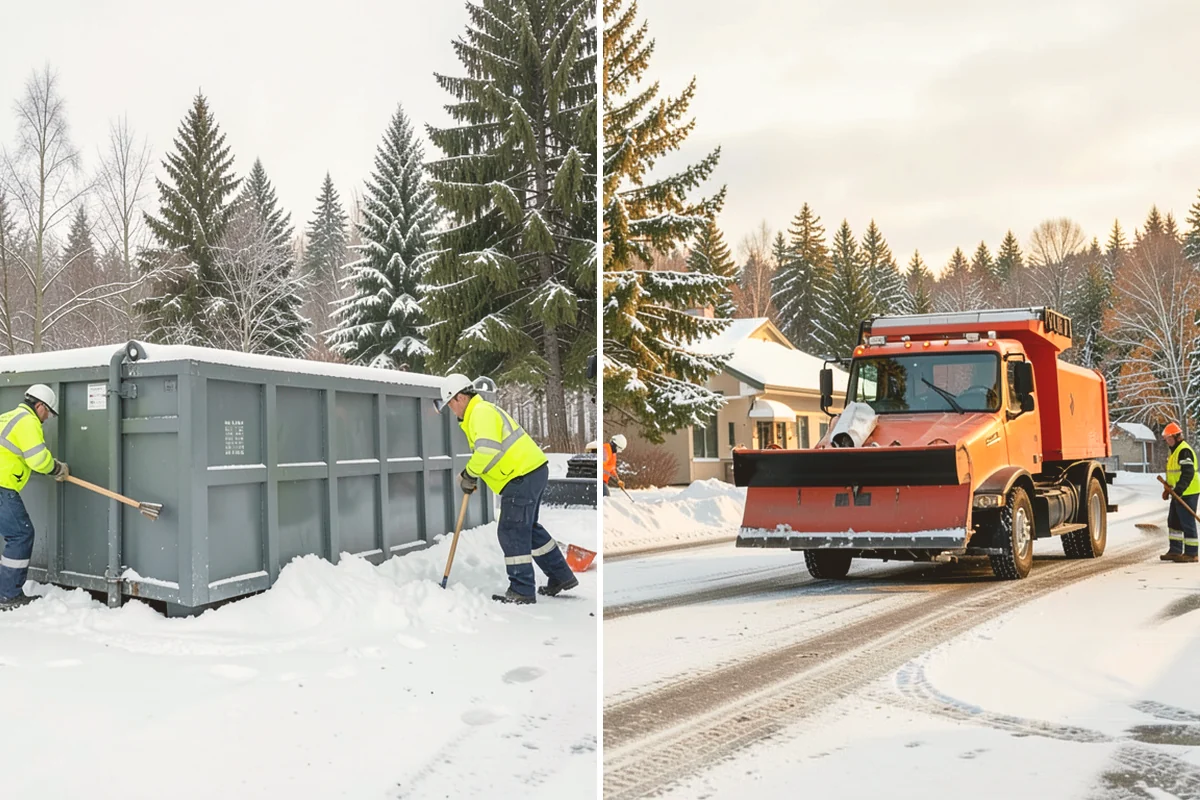 Private Road Snow Removal in Index, Snohomish County, WA - Stake the road edges to guide plowing on the running surface