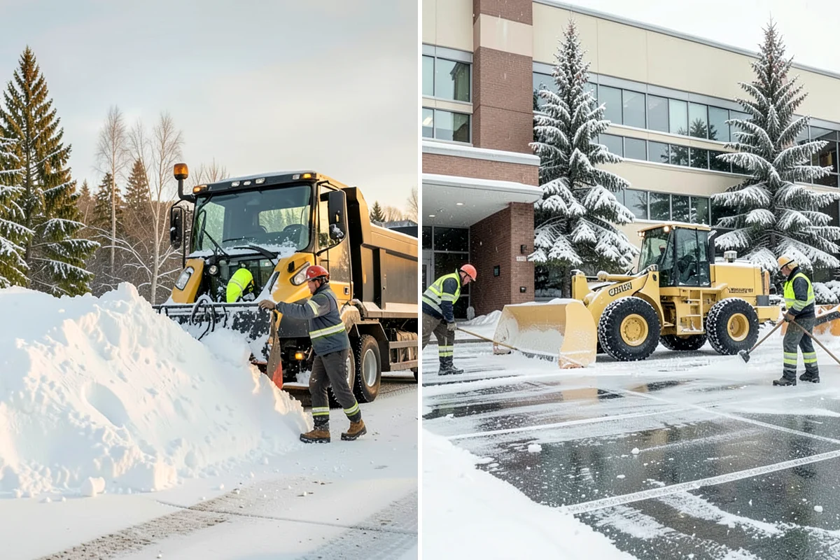 Private Road Snow Removal in Kenmore, King County, WA - Stake the road edges to guide plowing on the running surface