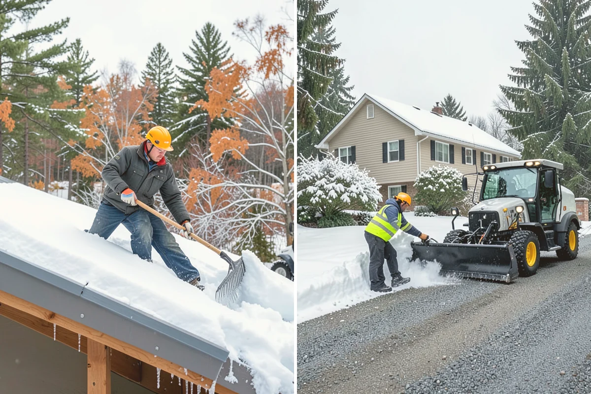 Private Road Snow Removal in Kirkland, King County, WA - Stake the road edges to guide plowing on the running surface