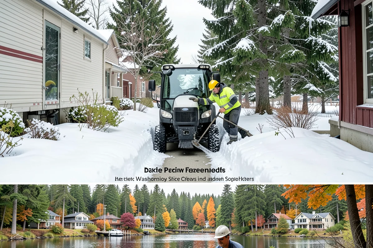 Private Road Snow Removal in La Conner, Skagit County, WA - Set up a private-road contract before December, since foothill roads can hold snow long after Seattle streets are bare.