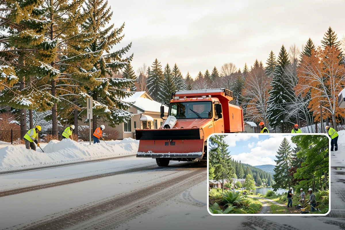 Private Road Snow Removal in Lake Forest Park, King County, WA - Maintains access on roads no public agency will plow