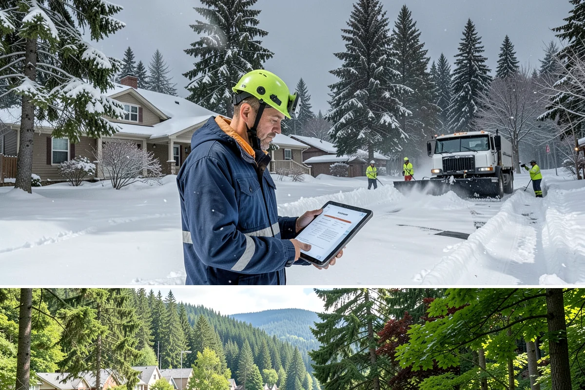 Private Road Snow Removal in Lake Forest Park, King County, WA - Set up a private-road contract before December, since foothill roads can hold snow long after Seattle streets are bare.