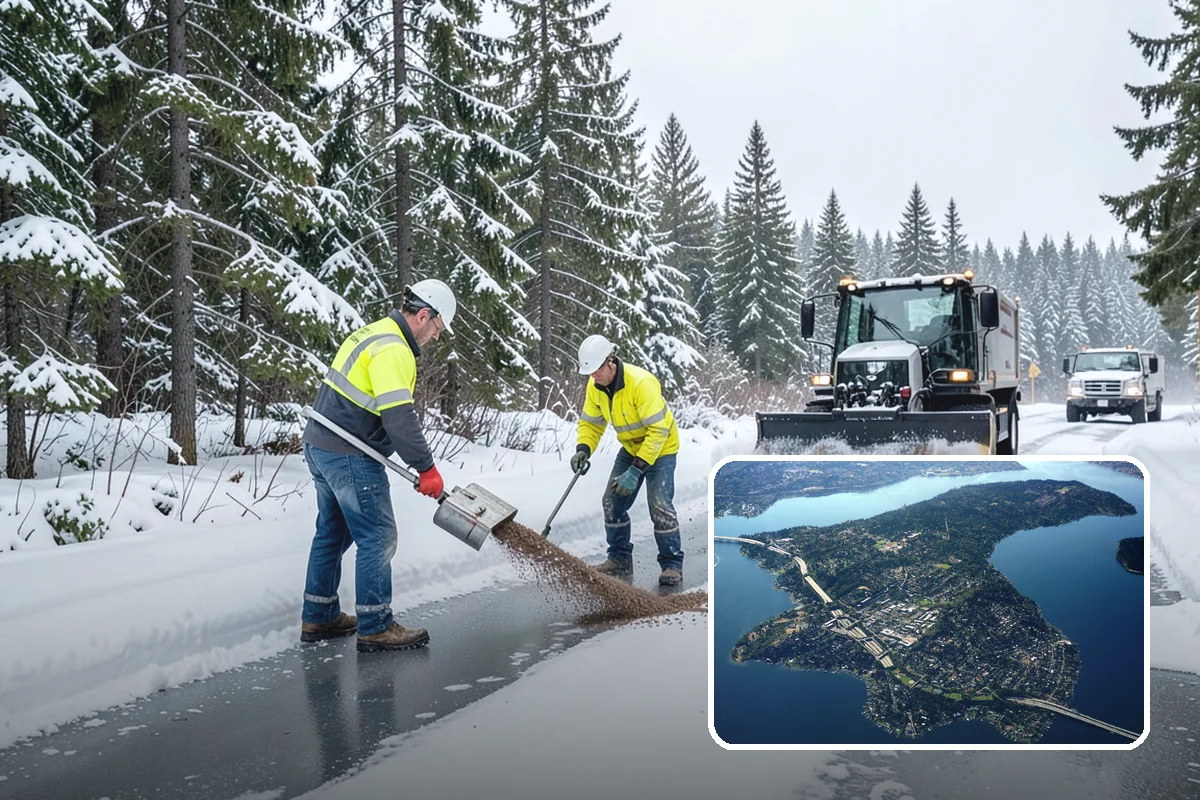 Private Road Snow Removal in Mercer Island, King County, WA - Maintains access on roads no public agency will plow