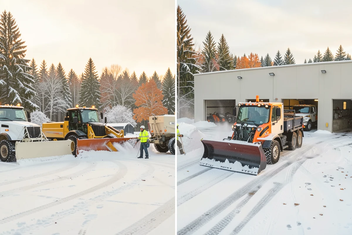 Private Road Snow Removal in Milton, King County, WA - Stake the road edges to guide plowing on the running surface
