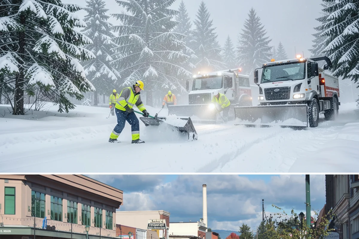 Private Road Snow Removal in Monroe, Snohomish County, WA - Set up a private-road contract before December, since foothill roads can hold snow long after Seattle streets are bare.