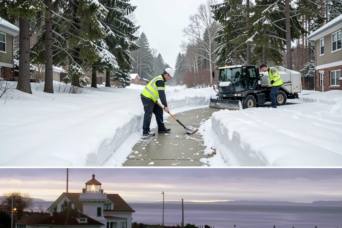 Private Road Snow Removal in Mukilteo, Snohomish County, WA - Set up a private-road contract before December, since foothill roads can hold snow long after Seattle streets are bare.