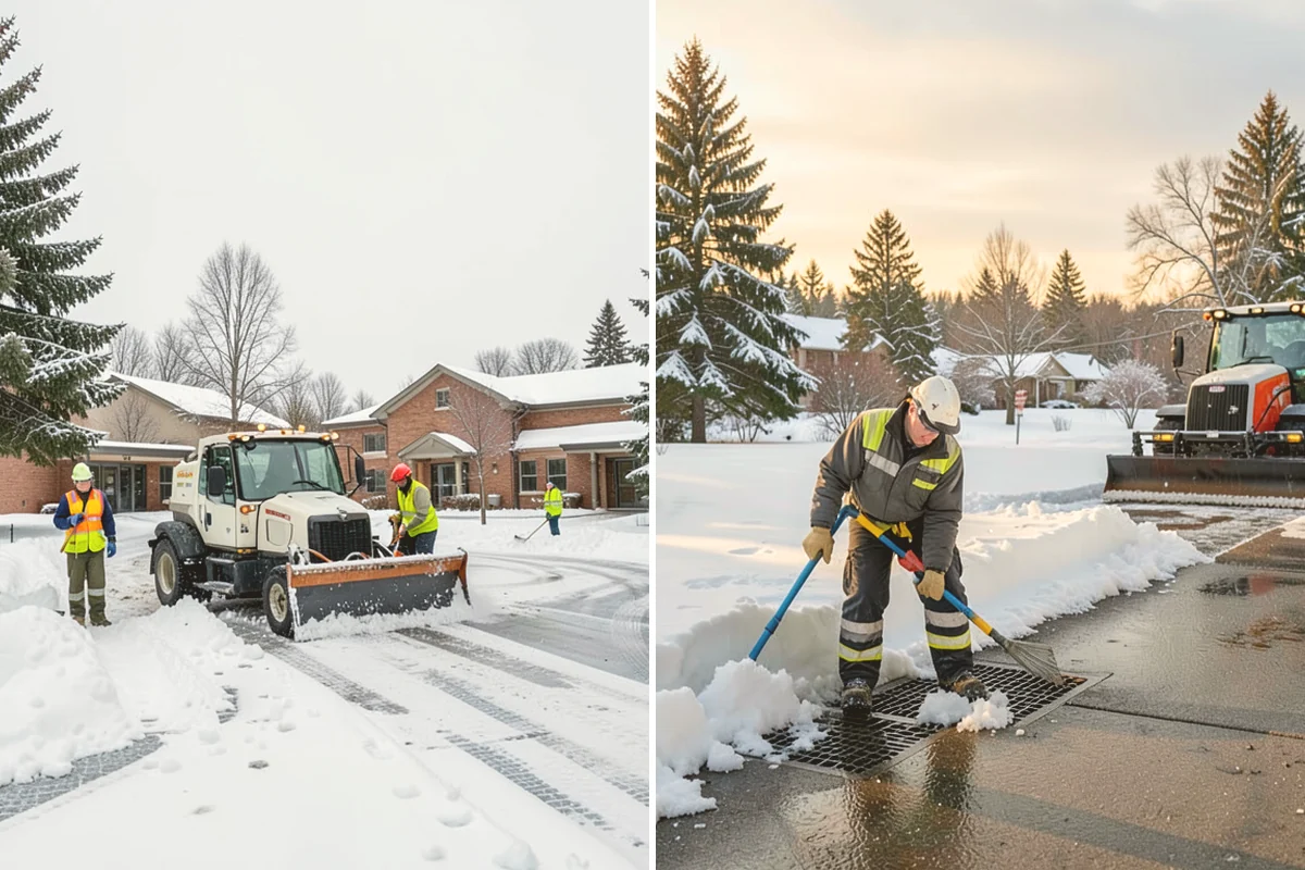Private Road Snow Removal in Newcastle, King County, WA - Stake the road edges to guide plowing on the running surface
