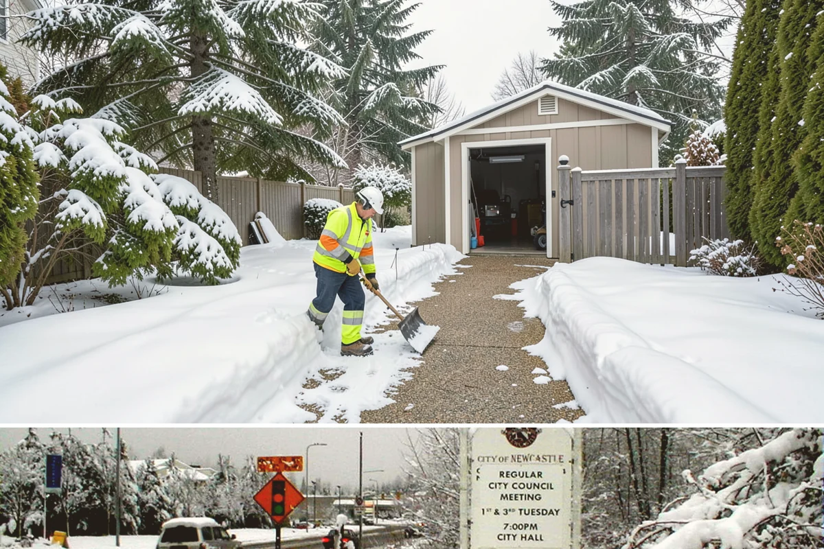 Private Road Snow Removal in Newcastle, King County, WA - Set up a private-road contract before December, since foothill roads can hold snow long after Seattle streets are bare.