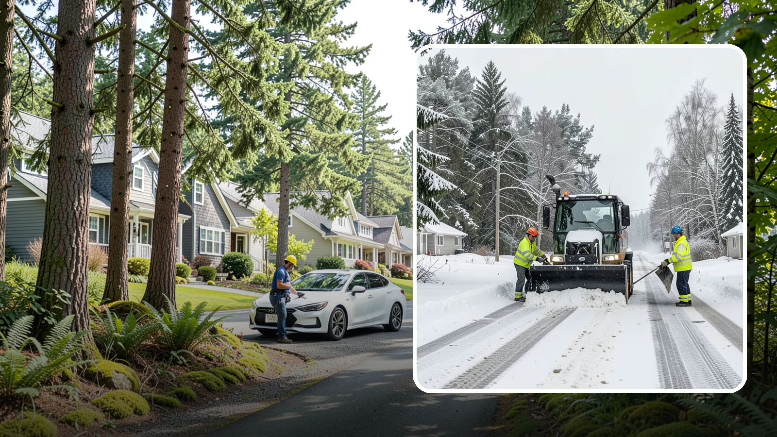 Private Road Snow Removal in Normandy Park, King County, WA - Plowing of private roads and shared lanes that no public agency maintains, keeping rural and gated access open.