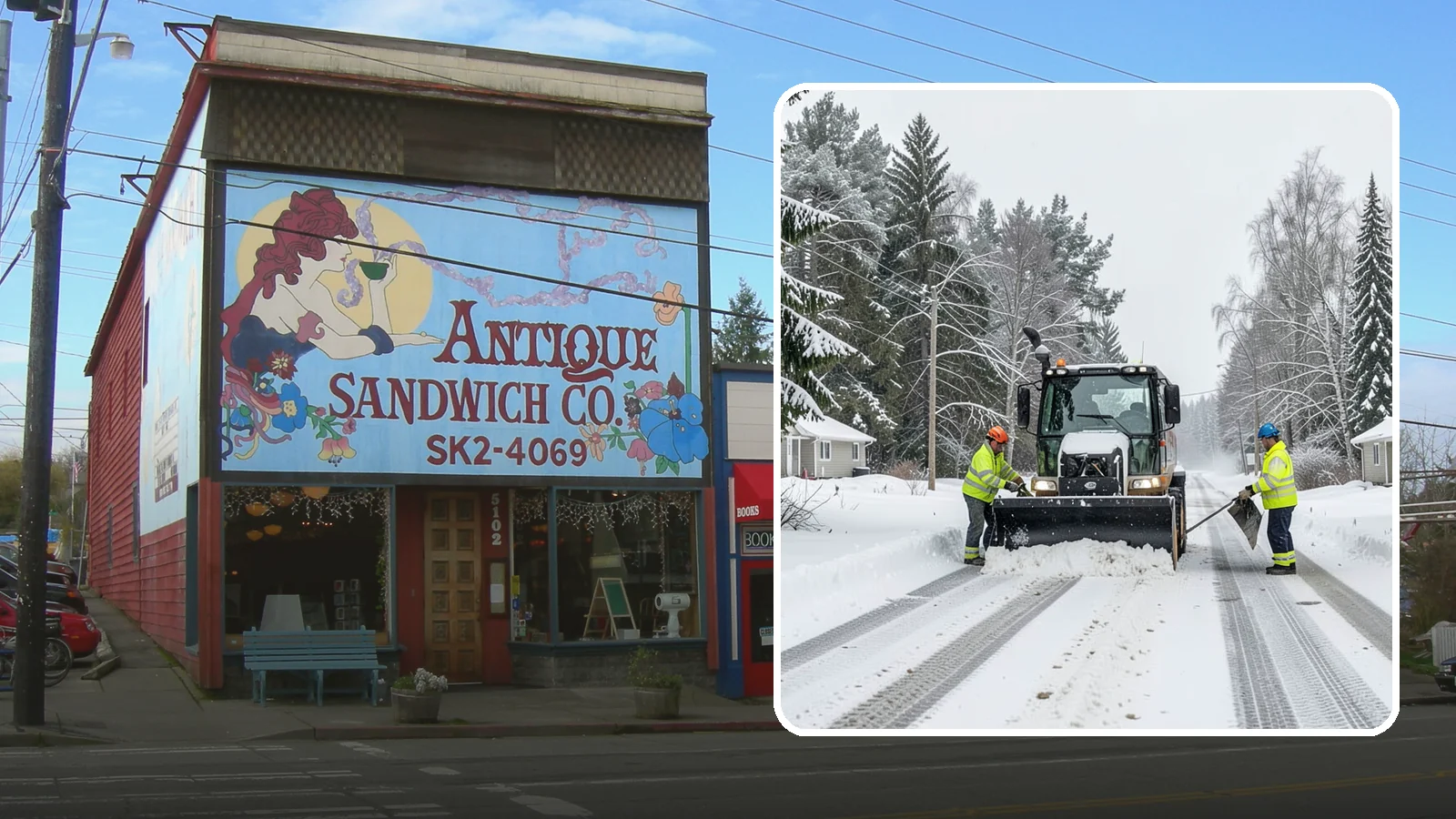 Private Road Snow Removal in Ruston, Pierce County, WA - Plowing of private roads and shared lanes that no public agency maintains, keeping rural and gated access open.