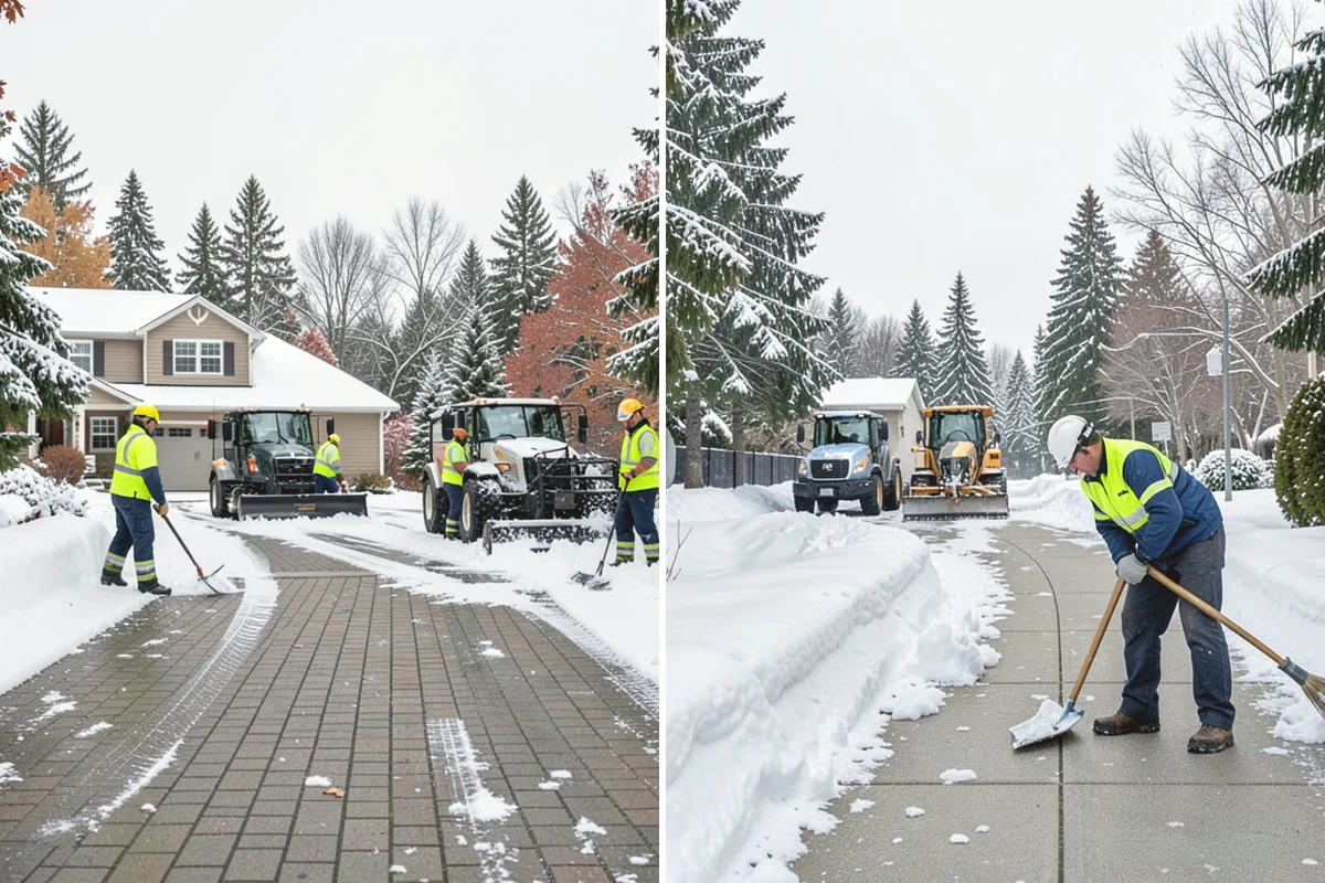 Private Road Snow Removal in Ruston, Pierce County, WA - Stake the road edges to guide plowing on the running surface