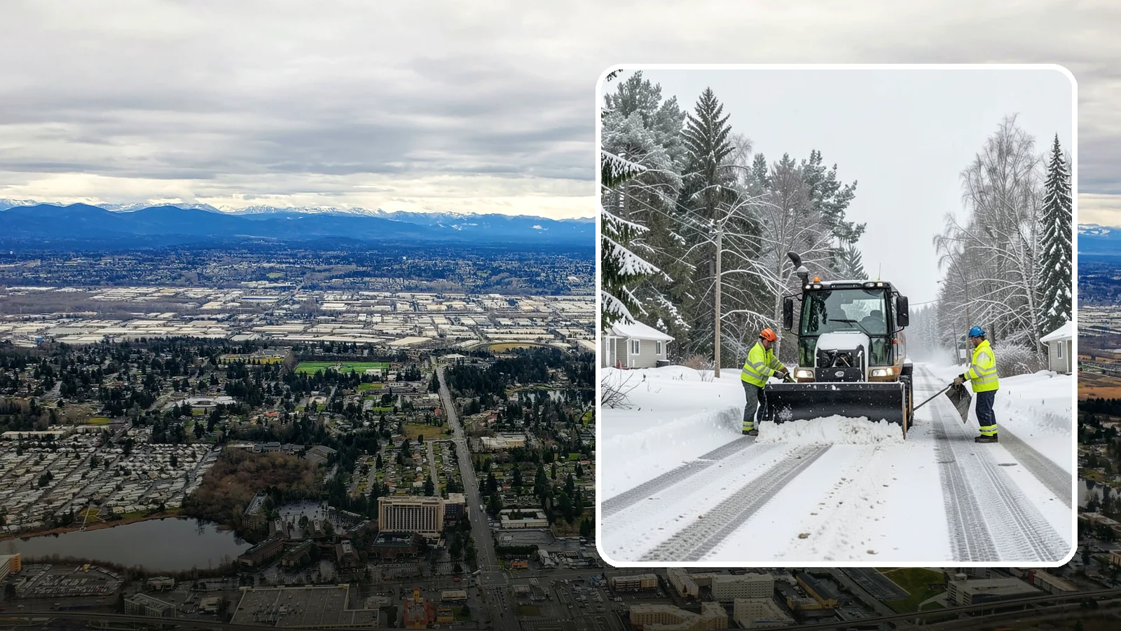 Private Road Snow Removal in SeaTac, King County, WA - Plowing of private roads and shared lanes that no public agency maintains, keeping rural and gated access open.