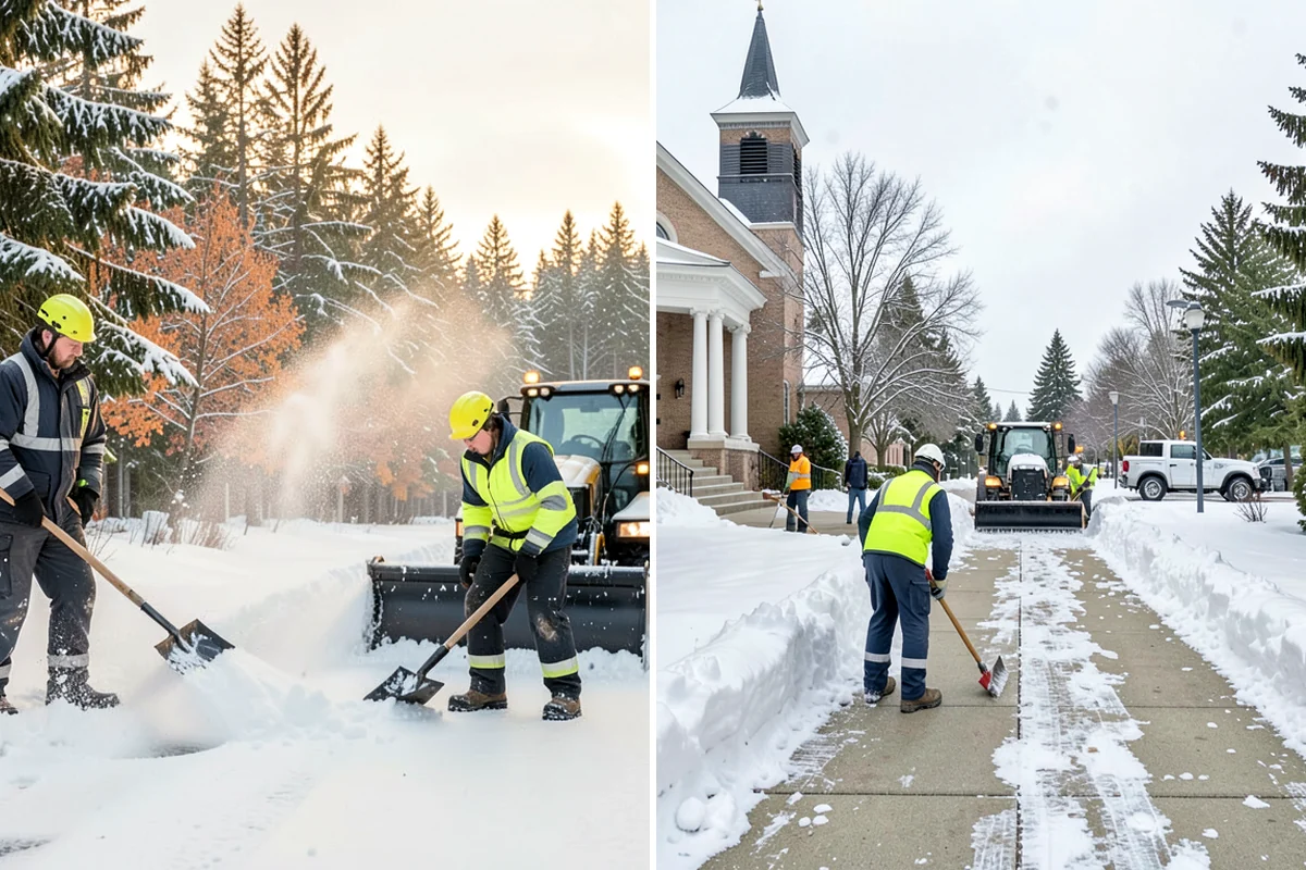Private Road Snow Removal in Seattle, King County, WA - Stake the road edges to guide plowing on the running surface