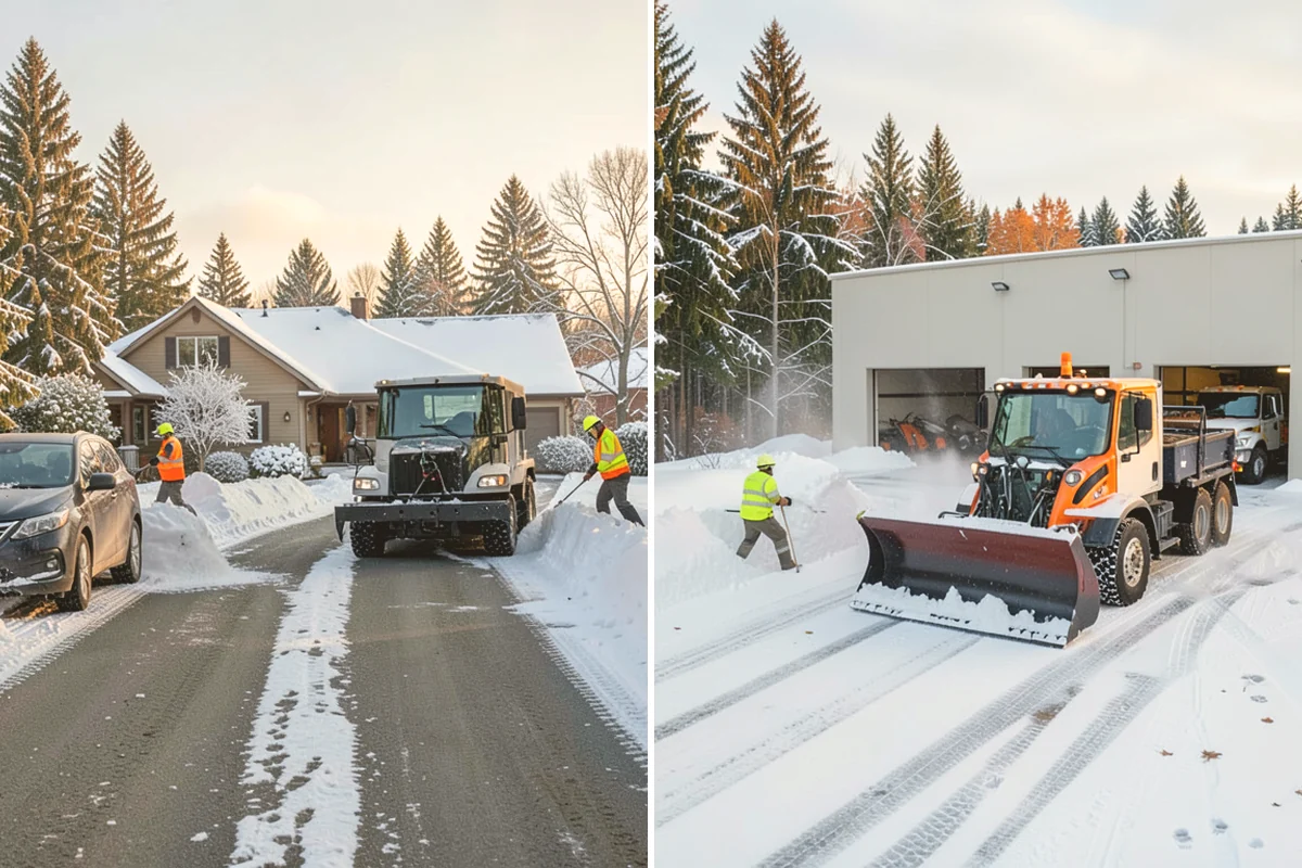Private Road Snow Removal in Snohomish, Snohomish County, WA - Stake the road edges to guide plowing on the running surface