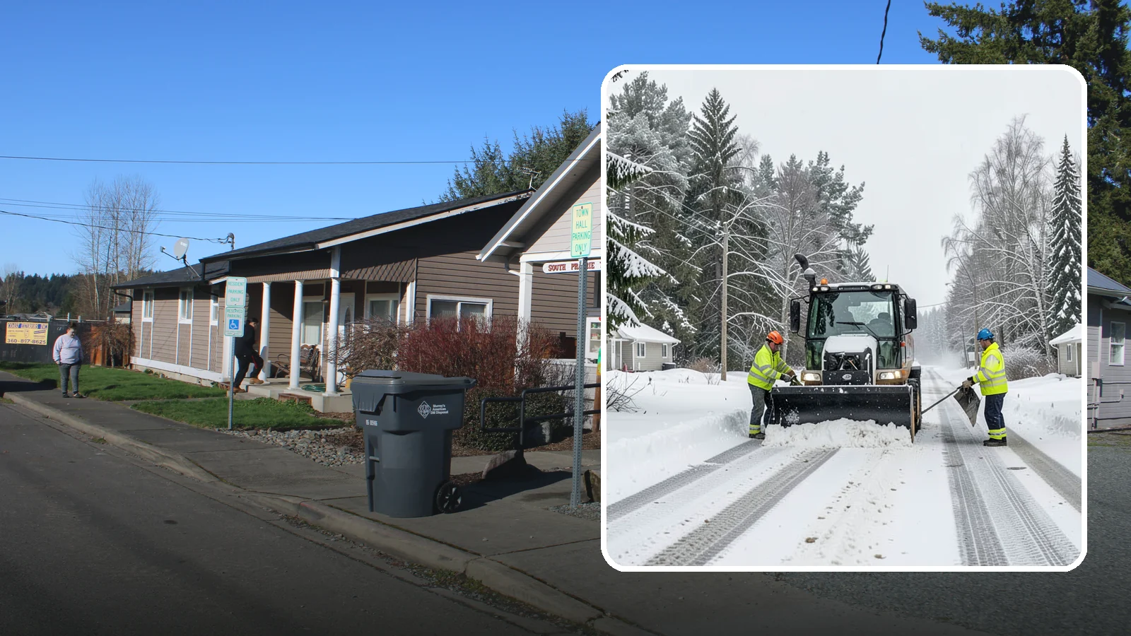 Private Road Snow Removal in South Prairie, Pierce County, WA - Plowing of private roads and shared lanes that no public agency maintains, keeping rural and gated access open.