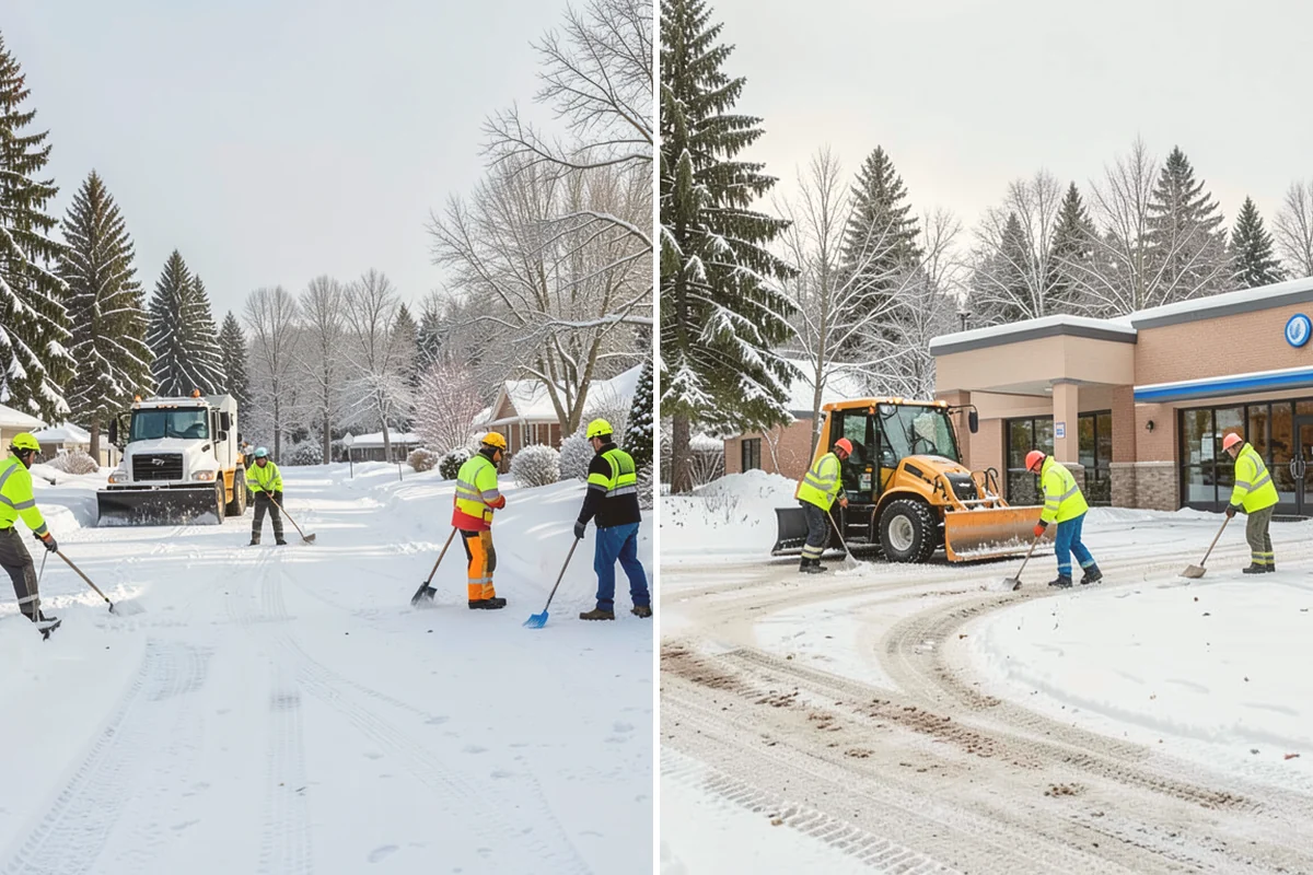 Private Road Snow Removal in Stanwood, Snohomish County, WA - Stake the road edges to guide plowing on the running surface
