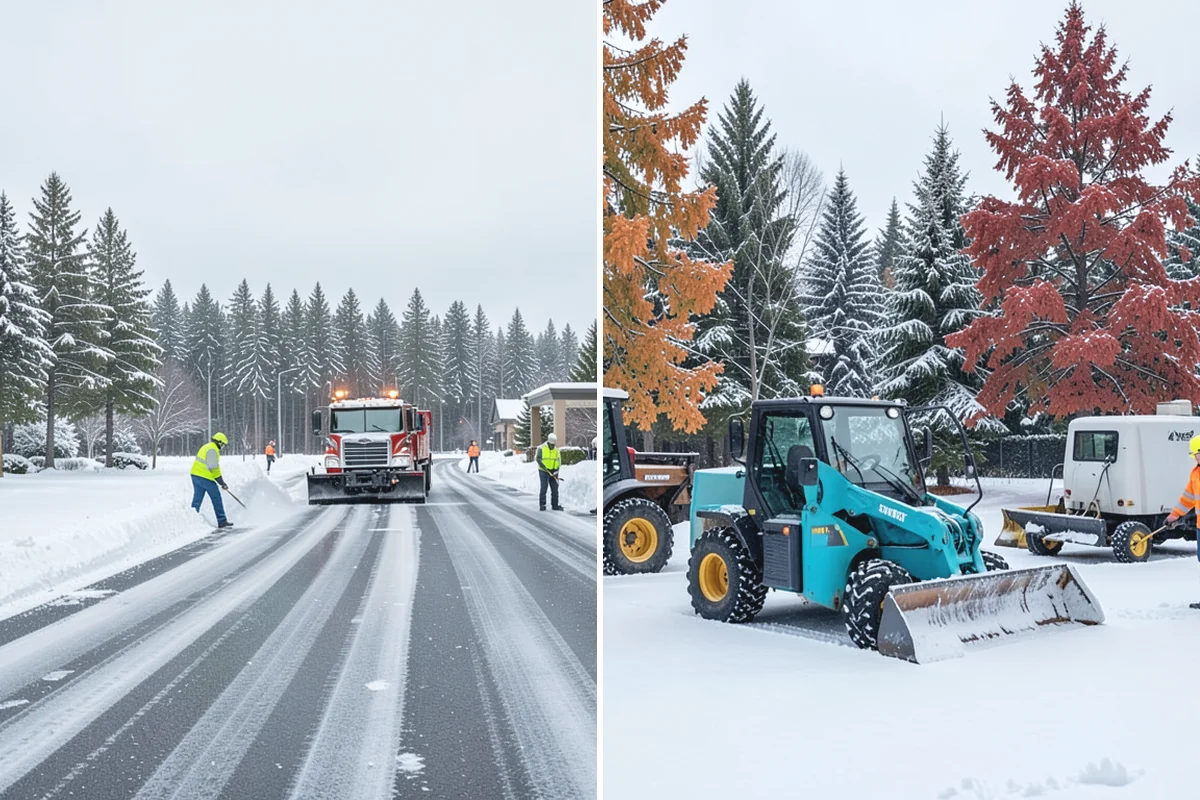 Private Road Snow Removal in Sumner, Pierce County, WA - Stake the road edges to guide plowing on the running surface