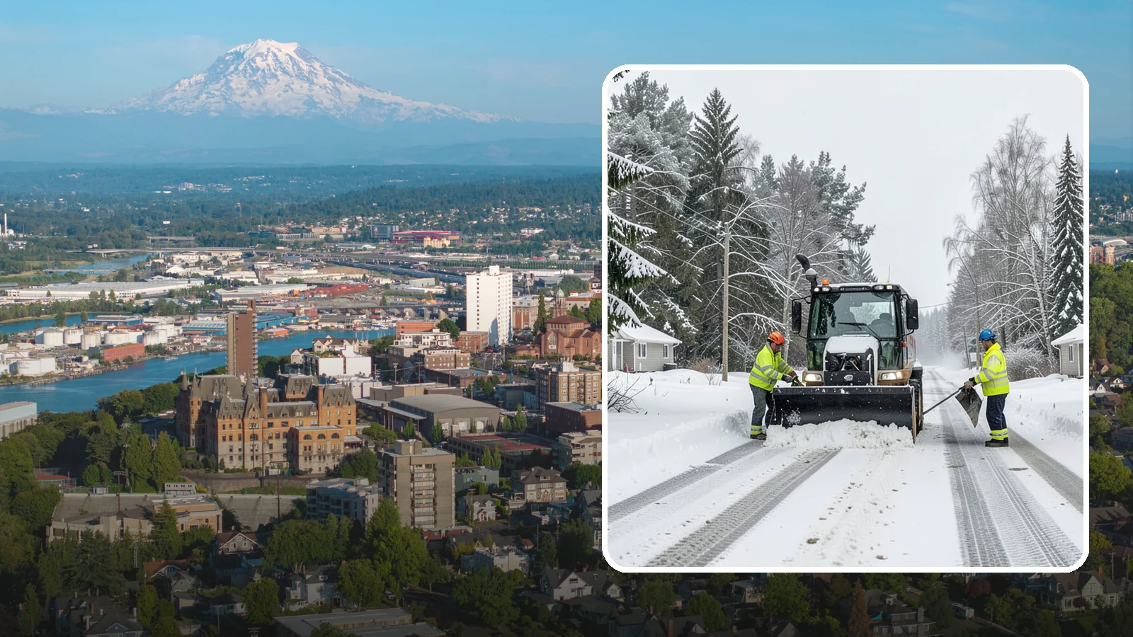 Private Road Snow Removal in Tacoma, Pierce County, WA - Plowing of private roads and shared lanes that no public agency maintains, keeping rural and gated access open.