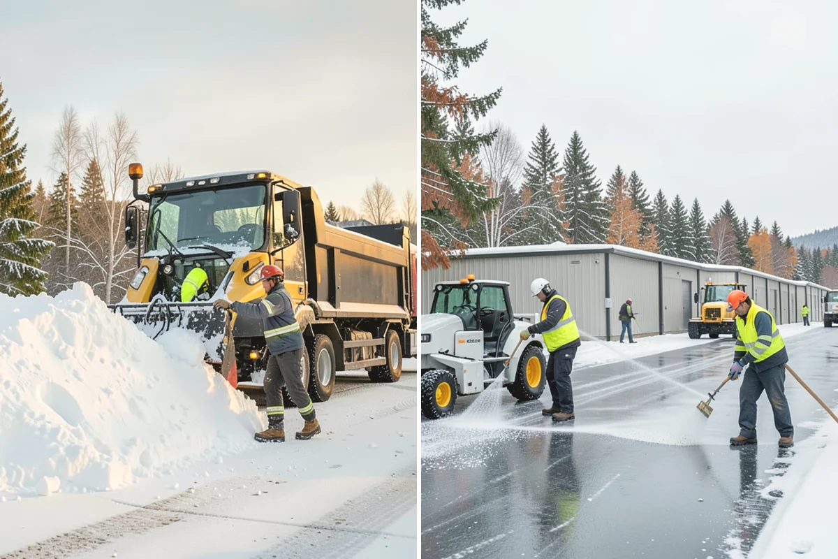 Private Road Snow Removal in University Place, Pierce County, WA - Stake the road edges to guide plowing on the running surface