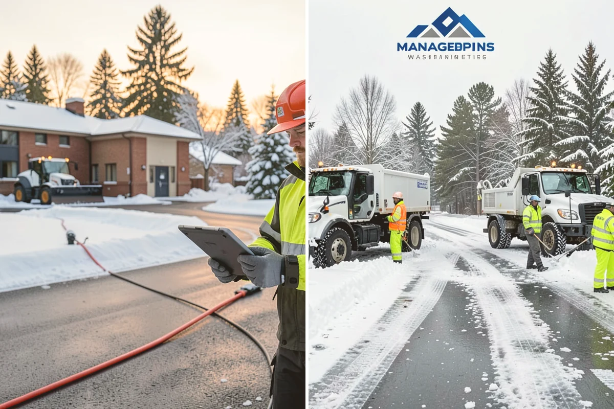 Property Management Deicing in Bellevue, King County, WA - Inventory every managed property's ice-control needs with the manager