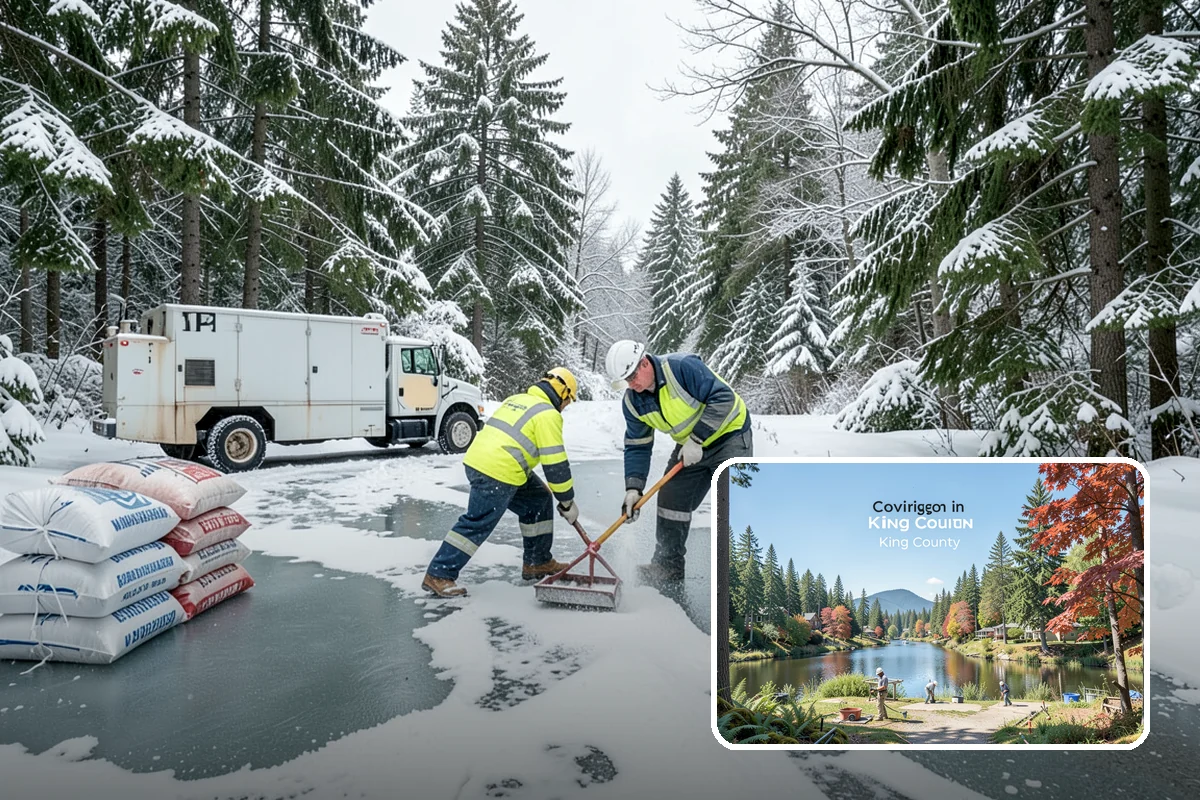 Property Management Deicing in Covington, King County, WA - Delivers consistent ice control across the entire portfolio