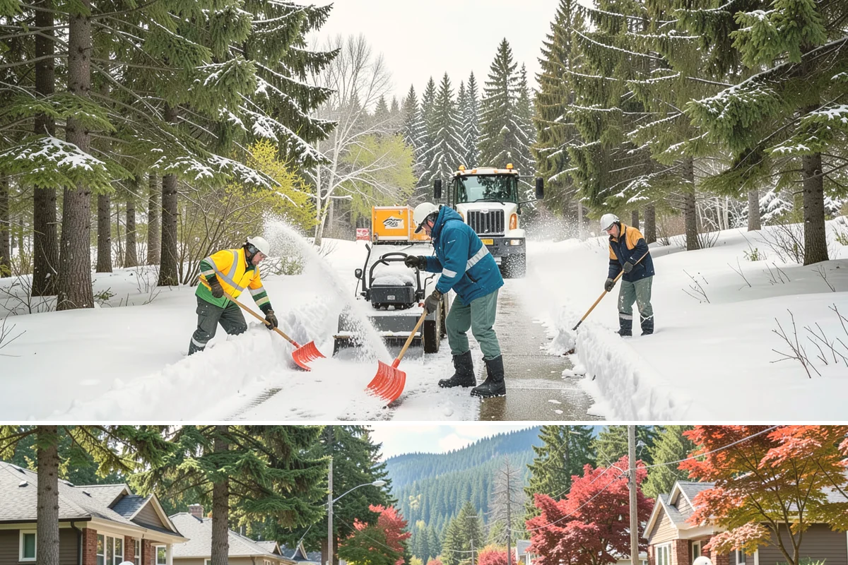 Property Management Deicing in Hunts Point, King County, WA - Coverage spans the winter across every managed site, with coordinated portfolio-wide readiness during each lowland freezing-rain...
