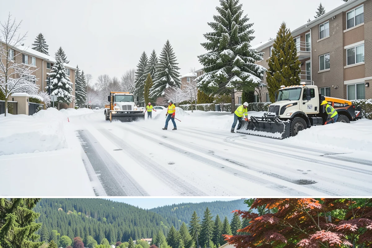 Property Management Deicing in Index, Snohomish County, WA - Coverage spans the winter across every managed site, with coordinated portfolio-wide readiness during each lowland freezing-rain...