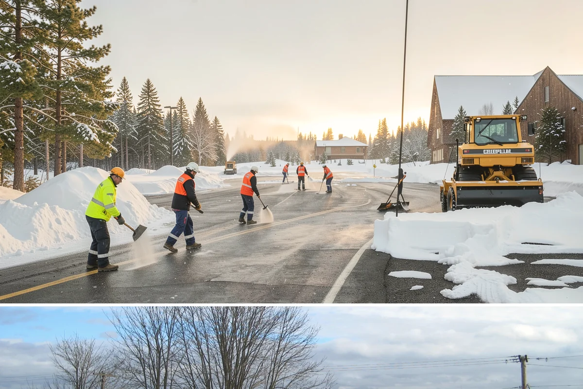 Property Management Deicing in Langley, Island County, WA - Coverage spans the winter across every managed site, with coordinated portfolio-wide readiness during each lowland freezing-rain...