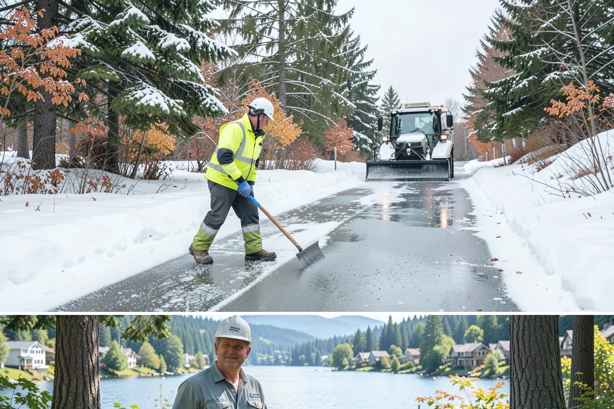 Property Management Deicing in Milton, King County, WA - Coverage spans the winter across every managed site, with coordinated portfolio-wide readiness during each lowland freezing-rain...