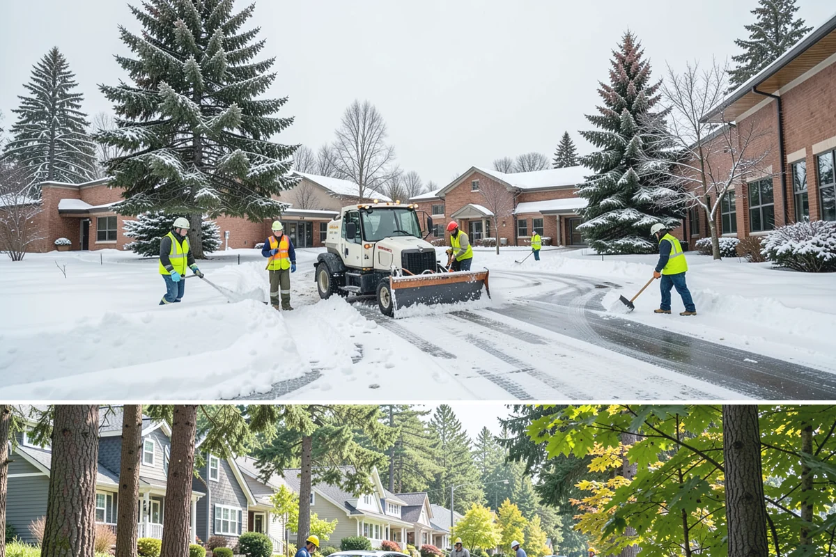 Property Management Deicing in Normandy Park, King County, WA - Coverage spans the winter across every managed site, with coordinated portfolio-wide readiness during each lowland freezing-rain...