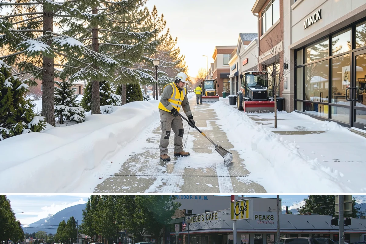 Property Management Deicing in North Bend, King County, WA - Coverage spans the winter across every managed site, with coordinated portfolio-wide readiness during each lowland freezing-rain...