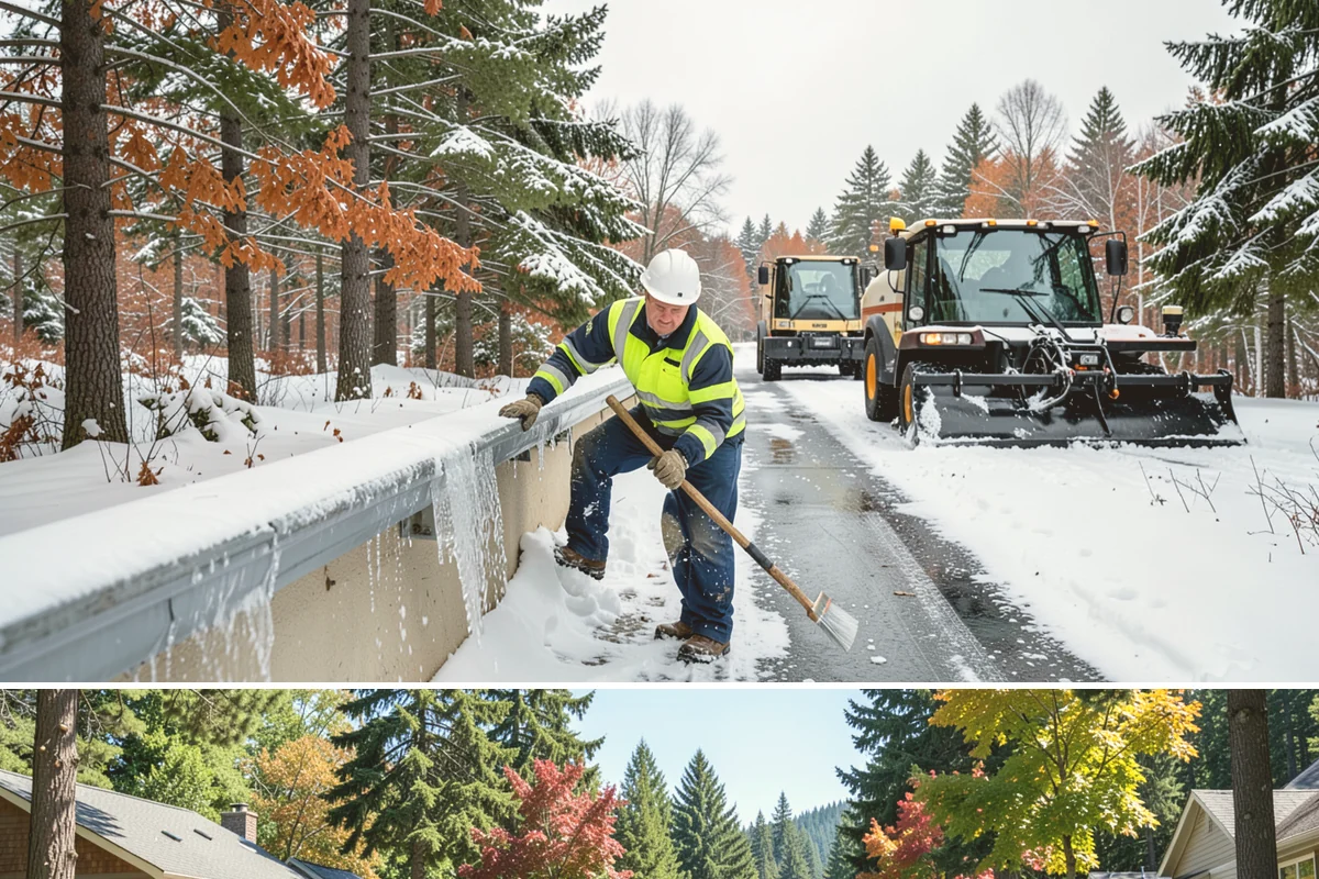 Property Management Deicing in Orting, Pierce County, WA - Coverage spans the winter across every managed site, with coordinated portfolio-wide readiness during each lowland freezing-rain...