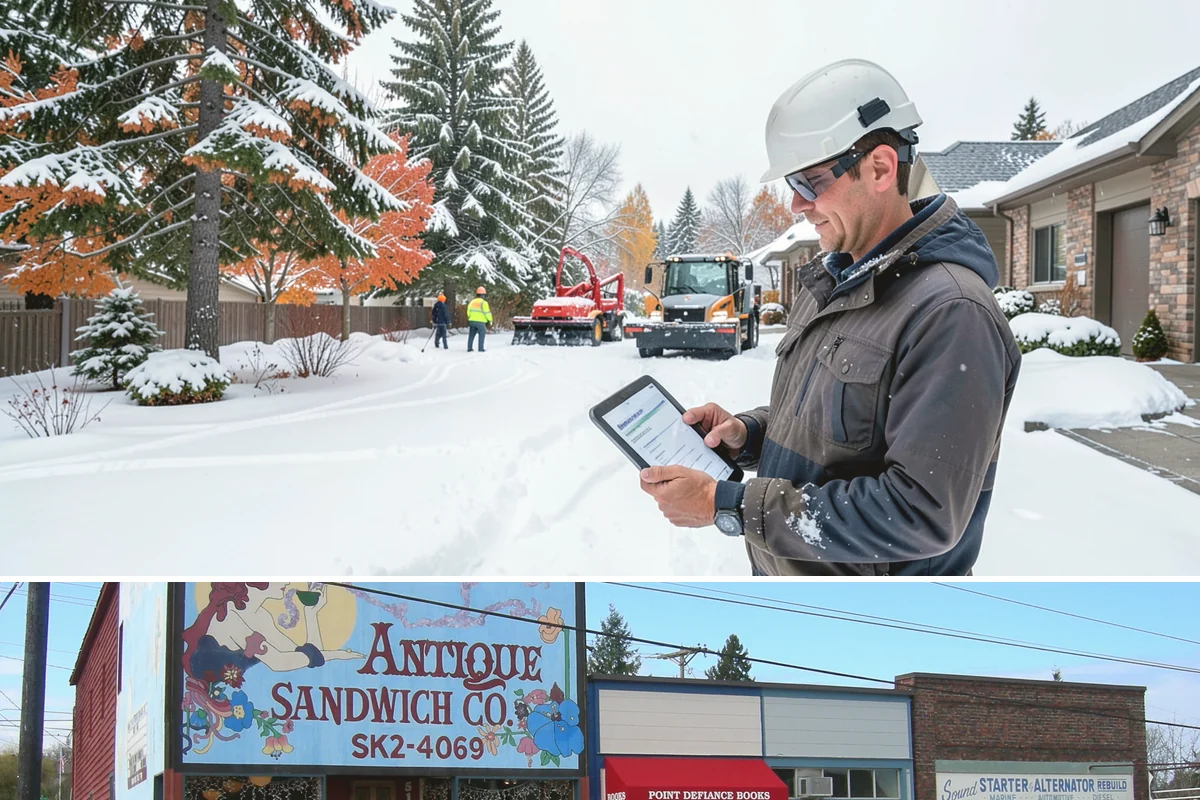 Property Management Deicing in Ruston, Pierce County, WA - Coverage spans the winter across every managed site, with coordinated portfolio-wide readiness during each lowland freezing-rain...