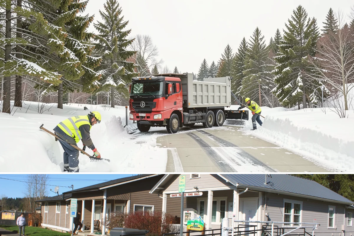 Property Management Deicing in South Prairie, Pierce County, WA - Coverage spans the winter across every managed site, with coordinated portfolio-wide readiness during each lowland freezing-rain...