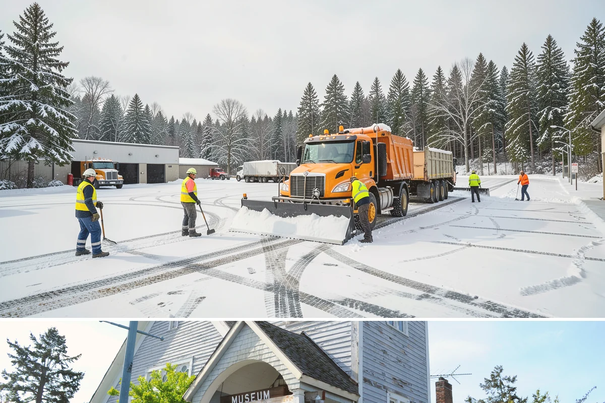 Property Management Deicing in Steilacoom, Pierce County, WA - Coverage spans the winter across every managed site, with coordinated portfolio-wide readiness during each lowland freezing-rain...