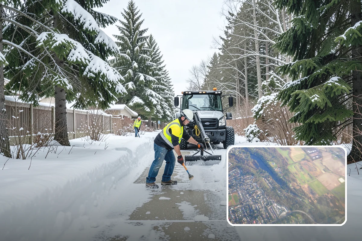 Property Management Parking Lot Snow Removal in Algona, King County, WA - One contract and contact covers the entire property portfolio