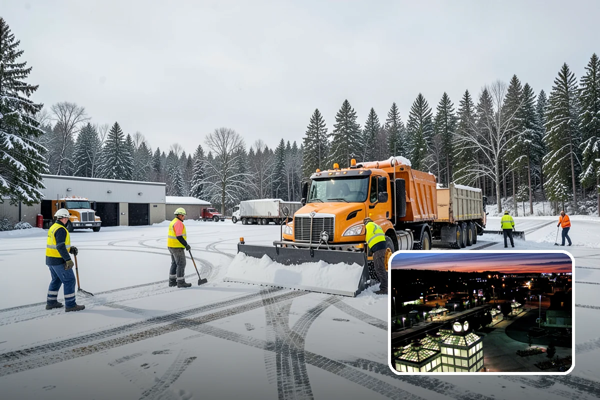Property Management Parking Lot Snow Removal in Auburn, King County, WA - One contract and contact covers the entire property portfolio