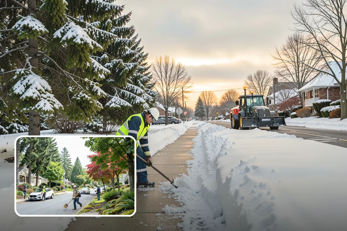 Property Management Parking Lot Snow Removal in Beaux Arts Village, King County, WA - One contract and contact covers the entire property portfolio