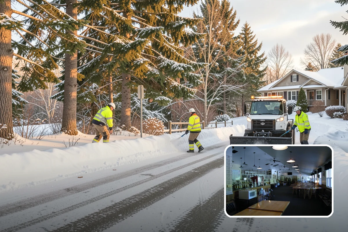 Property Management Parking Lot Snow Removal in Black Diamond, King County, WA - One contract and contact covers the entire property portfolio