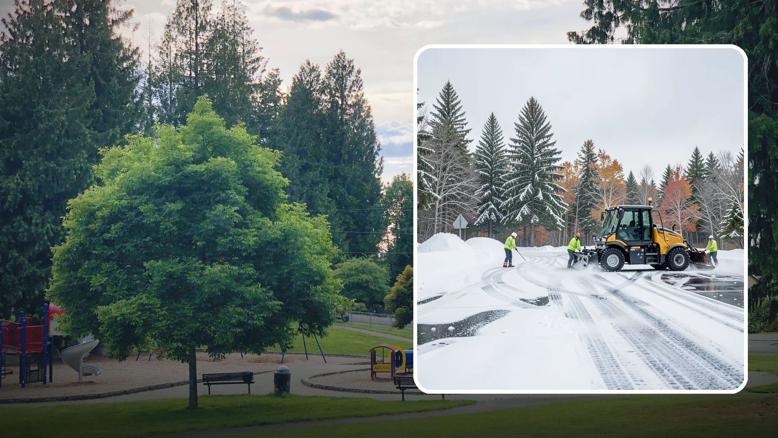 Property Management Parking Lot Snow Removal in Bonney Lake, Pierce County, WA - We clear parking lots across a management portfolio under one Western Washington contract that keeps every property covered.