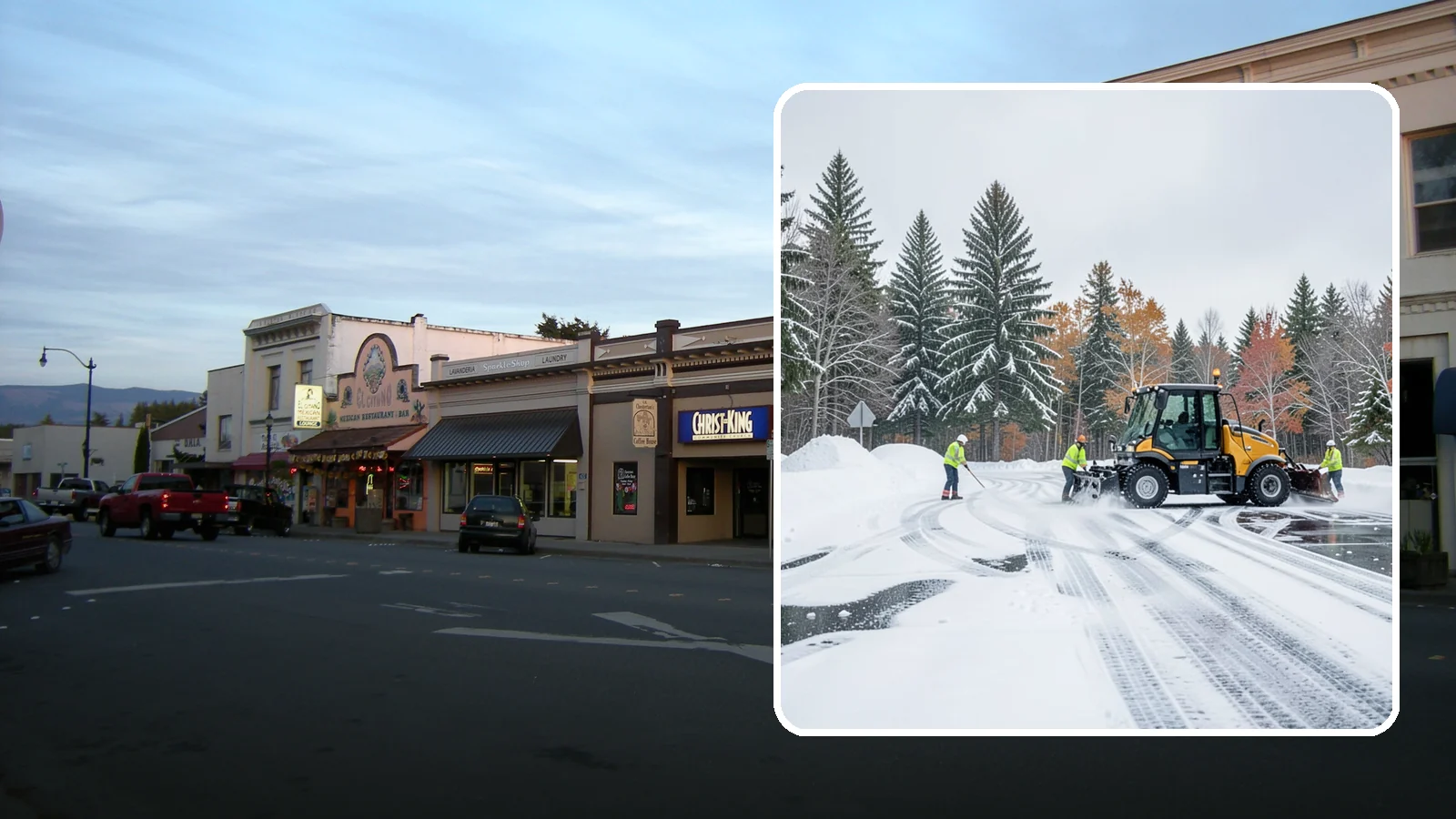 Property Management Parking Lot Snow Removal in Burlington, Skagit County, WA - We clear parking lots across a management portfolio under one Western Washington contract that keeps every property covered.